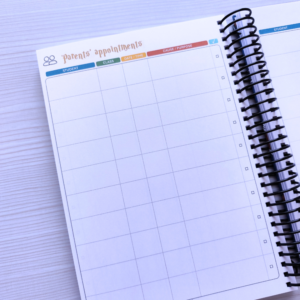 Planner Docente Harry Potter (sin fechas)