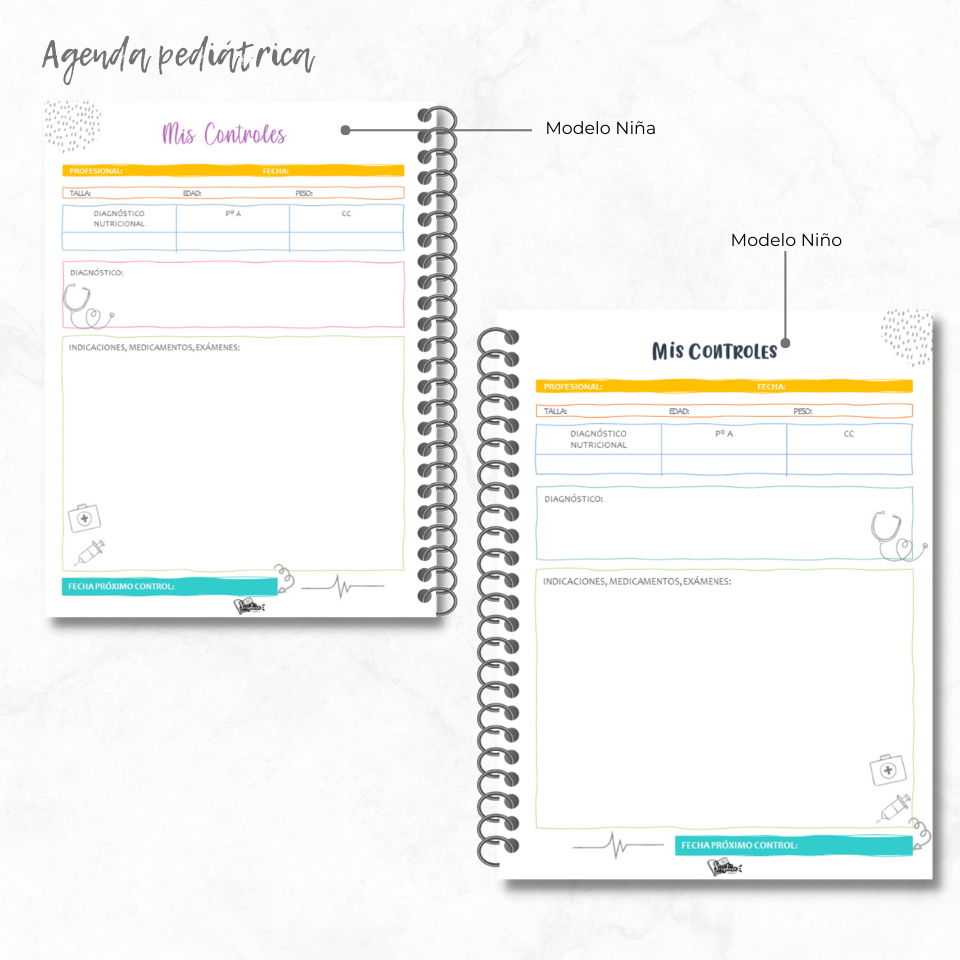 Agenda pediátrica Baby Lion
