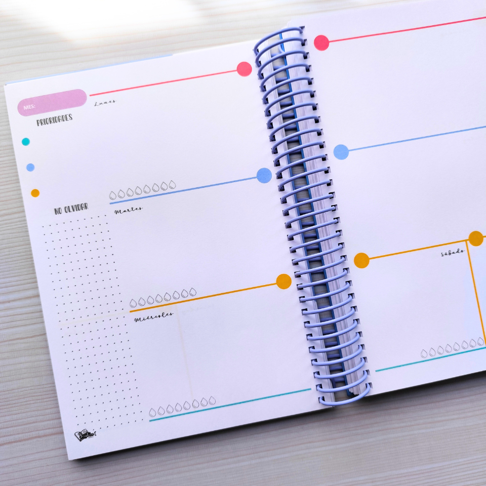 Agenda Docente en Español — Sin fechas (Personalizable)