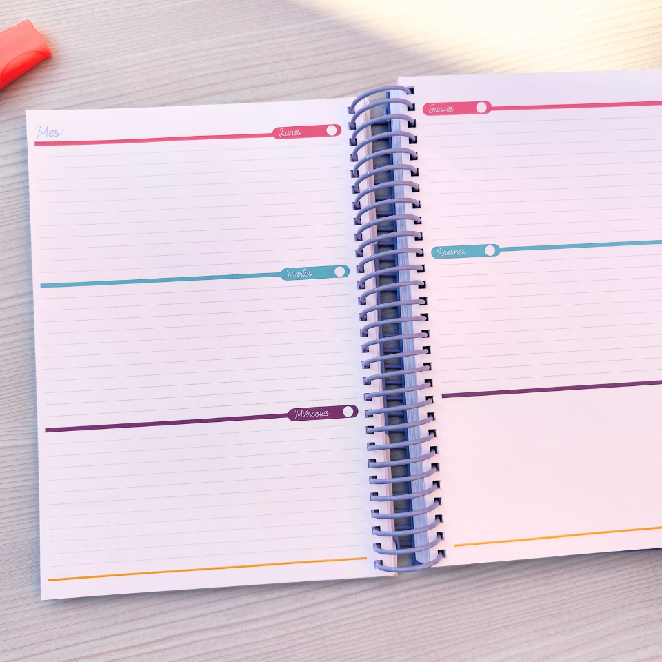 Agenda Docente en Español — Sin fechas (Personalizable)