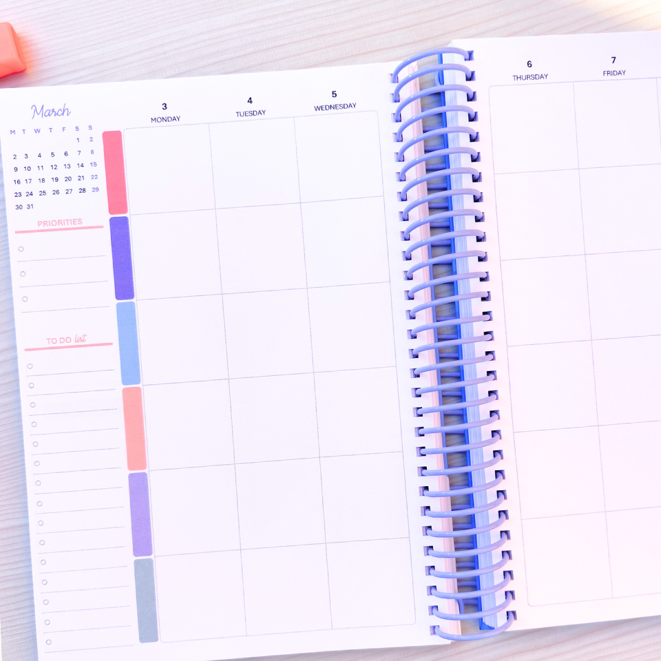 Agenda Docente en Inglés — Sin fechas (Personalizable)