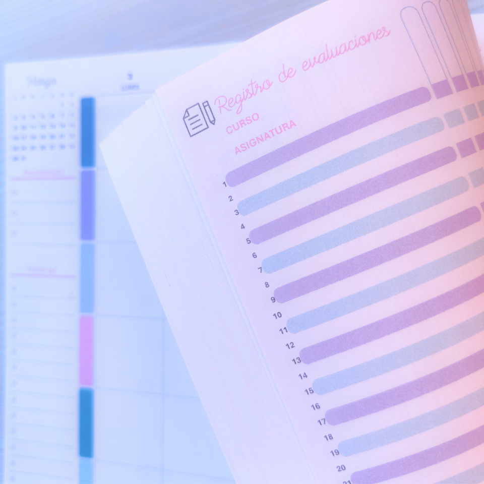 Agenda Docente en Español — Sin fechas (Personalizable)