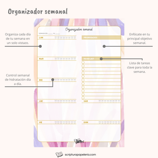 Notepad de escritorio (Semanal)