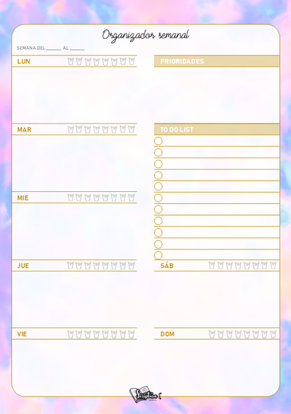 Notepad de escritorio (Semanal)