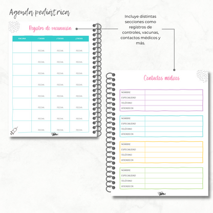 Agenda pediátrica Animales del Bosque