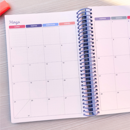 Agenda Docente en Español con fechas