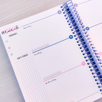 Agenda Docente en Inglés con fechas