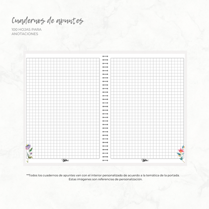 Cuaderno de apuntes Portada personalizada (Tamaño 16,5*21 cms)